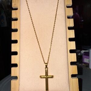 Elegant Gold Cross Necklace